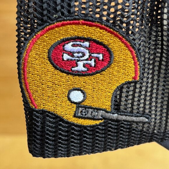 MITCHELL & NESS NFL SAN FRANCISCO 49ERS PRO PINCH TRUCKER SNAPBACK HAT NEW - Picture 4 of 5